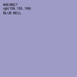 #9E9BC7 - Blue Bell Color Image